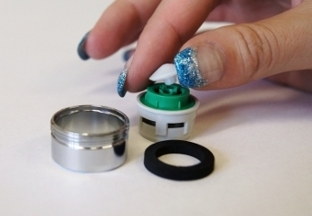 taking WATERSAVERS® aerator apart